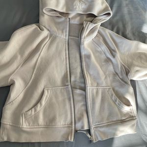 Lululemon Scuba Full Zip in White Opal size XS/S